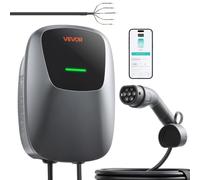 VEVOR Estación de Carga para Vehículo Eléctrico 11kW, 16A, 400V CA, Cargador EV Trifásico Tipo 2, Cable 7,5 m, Control por Aplicación, Indicador LED, para Vehículos Eléctricos e Híbridos Enchufables