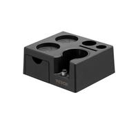 VEVOR Estación de Apisonamiento de Espresso ABS, Multifuncional 7 en 1 con Ranura Extraíble, con Base Antideslizante, Se Adapta a Mangos 51-58 mm, Color Negro, Estable y Seguro, 173 x 152 x 74 mm