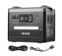 VEVOR Estación de Energía Portátil 2160 Wh, Generador Solar 2400 W, para Camping, Vehículos y Actividades de Ocio, 10 Puertos de Salida, Potencia de Entrada Ajustable, Panel Solar no Incluido