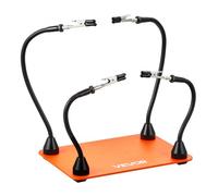 VEVOR Estación de Soldadura Magnética, Herramienta de Tercera Mano con 4 Brazos Flexibles, Pinzas de Cocodrilo y Base Acero Resistente y Antideslizante, a Reparaciones Electrónicas, Manualidades