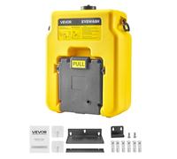 VEVOR Estación Lavaojos Portátil, Unidad Lavaojos de Emergencia 490 x 290 x 640 mm con 2 Rociadores para Montaje en Pared o Sobre Superficie Plana para Escuelas, Laboratorios y Fábricas, Amarillo