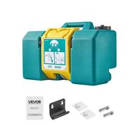 VEVOR Estación Lavaojos Portátil, Unidad Lavaojos de Emergencia 535 x 245 x 355 mm con 2 Rociadores para Montaje en Pared o Sobre Superficie Plana para Escuelas, Laboratorios y Fábricas, Verde