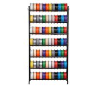 VEVOR Estante de Almacenamiento de Filamentos 7 Niveles para Impresión 3D Soporte de Metal para Carretes de Filamento 840 x 320 x 1650 mm Estante Fijo para Estudios, Talleres, Oficinas, Negro