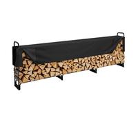 VEVOR Estante de Almacenamiento de Leña 386x36x117 cm Marco de Acero Soporte de Leña con Funda Impermeable 600D Oxford Leñero para Chimenea para 3/4 Cuerda de Leña Carga de 400 kg para Jardín Terraza