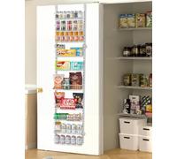 VEVOR Estante de Almacenamiento para Colgar en Puerta 10 Niveles Organizador de despensa para puerta 42 x 18 x 195 cm Estante de Especias Colgante de Acero para Hogar, Cocina, Lavadero, Baño, Blanco