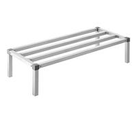 VEVOR Estante de Estiba de Aluminio 121,9x50,8x30,5 mm Estante de Almacenamiento Comercial Carga de 454 kg Fácil Montaje para Almacenamiento de Alimentos en Suelo, en Restaurantes, Cocinas, Garajes