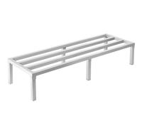 VEVOR Estante de Estiba de Aluminio 152,4x50,8x30,5 cm Estante de Almacenamiento Comercial Carga de 817,2 kg Totalmente Soldada para Almacenamiento de Alimentos en Suelo, en Restaurantes, Garajes