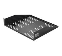 Estante para rack de servidor VEVOR 2U, profundidad de 16"/406 mm, capacidad de carga máxima de 50 lb, estante para montaje en pared o en voladizo ventilado con bandeja, buena circulación de aire para