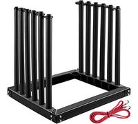 VEVOR Estante para parabrisas de 5 lites, estante de acero para camión, estante de vidrio para parabrisas de 24 pulgadas de altura, estante para parabrisas para camión con almohadilla de PVC y