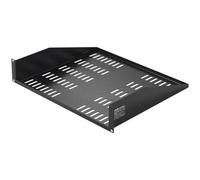 VEVOR Estante para Rack de Servidor 2U, Profundidad de 16"/406 mm, Capacidad de Carga Máxima de 50 lb, Estante para Montaje en Pared o en Voladizo Ventilado con Bandeja, Buena Circulación de Aire para