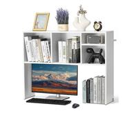 VEVOR Estantería de Escritorio 94 x 24 x 73 cm Organizador de Almacenamiento de Escritorio 1 Nivel de Madera con Almohadillas Antideslizantes para los Pies para Oficina, Hogar, Dormitorio, Blanco