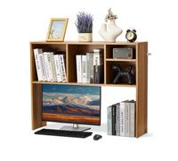 VEVOR Estantería de Escritorio de Madera 94 x 24 x 73 cm Organizador de Almacenamiento de Sobremesa 1 Nivel con Almohadillas Antideslizantes para los Pies para Oficina, Hogar, Dormitorio