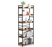 VEVOR Estantería de Metal de 30 x 65 x 175 cm de 6 Niveles con Estantes Abiertos
