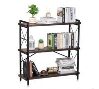 VEVOR Estantería de Metal de 900 x 300 x 910 mm, Estantería Industrial de 3 Niveles, Pequeña Estantería Rústica de Almacenamiento con Estantes Abiertos para Sala de Estar, Dormitorio y Oficina