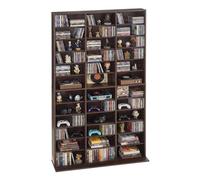 VEVOR Estantería de Pared, 1018 x 231 x 1810 mm, Mueble de Almacenamiento de 36 Compartimentos, Organizador Multifuncional para CDs DVDs Libros Juegos, Antivuelco, Armario para Salón Oficina Librería