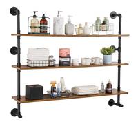 VEVOR Estantería Industrial para Tuberías 3 Niveles 1230 x 255 x 1075 mm Negro