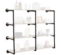 VEVOR Estantería Industrial para Tuberías de 4 Niveles 365 x 1122 x 85 mm Negro