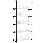 VEVOR Estantería Industrial para Tuberías de 5 Niveles 365 x 1755 x 85 mm Negro