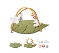 VEVOR Esterilla de Juegos para Bebés, con 6 Juguetes Sensoriales, con Forma de Hoja de Gran Tamaño para Bebés Recién Nacidos 0 a 18 Meses, para Habilidades Motoras y Desarrollo Cognitivo Temprano