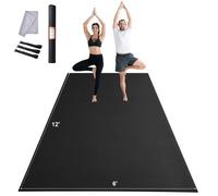 VEVOR Esterilla de Yoga Antideslizante de Alta Densidad para Hombres y Mujeres Estera de Fitness y Ejercicio con Bolsa y Correa de Transporte para Yoga en Casa, Pilates y Entrenamiento, 3660x1830 mm