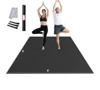 VEVOR Esterilla de Yoga Antideslizante de Alta Densidad para Hombres y Mujeres Estera de Fitness y Ejercicio con Bolsa y Correa de Transporte para Yoga en Casa, Pilates y Entrenamiento, 2440x1830 mm