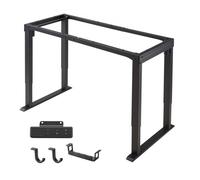 VEVOR Estructura de Mesa Elevable de 4 Patas, Doble Motor, Altura Ajustable 70-117cm, Marco de Escritorio Elevable Eléctrico, 4 Ajustes, Patas de Mesa con Control Inteligente para Oficina Hogar, Negro