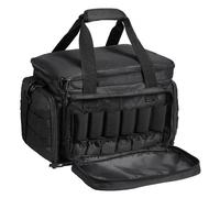 VEVOR Estuche Blando para 4 Pistolas Bolsa para Pistola con 3 Deflectores Desmontables y 6 Cargadores Bolsa de Arma con Una Sola Tira para el Hombro para Campo de Tiro de Caza al Aire Libre, Negro