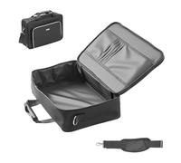 VEVOR Estuche de Transporte PS5, Bolsa de Viaje 415 x 115 x 315 mm para Playstation 5 y PS5 Slim de Nailon Impermeable con Forro Interior Suave, Divisores Acolchados y Asa de Transporte, Negro