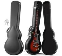 VEVOR Estuche para Guitarra Eléctrica de 39 pulgadas 99,1cm Negro de Madera, Para Guitarras Les Paul, Con Cerradura, Inserto de Espuma, Llaves, Compartimento para Accesorios, Resistente al Desgaste