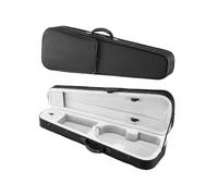 VEVOR Estuche para Violín 4/4 de Tamaño Completo, Estuche para Violín Rectangular de 790 x 255 x 150 mm de Nailon con Higrómetro Integrado, Forro de Felpa, Correas Dobles para el Hombro, Negro