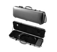 VEVOR Estuche para Violín 4/4 de Tamaño Completo, Estuche para Violín Rectangular Antiarañazo 77 x 25 x 13 cm de Fibra de Carbono Compuesta con Forro de Felpa, Correas Dobles para el Hombro, Negro