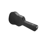VEVOR Estuche Rígido con Forma de Calabaza para Guitarra Acústica con Cerradura y Asa con Llave, Acolchado de PVC, Forro Suave, Resistente al Agua, Estuche para Guitarra Acústica de 39" a 41", Negro