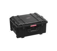 VEVOR Estuche Rígido Impermeable de 630 x 500 x 318 mm con Ruedas Giratorias y Manija Retráctil, Estuche Protector Impermeable IP67 con Clips, Orificios para Candado y Espuma Insertada, Negro