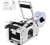 VEVOR Etiquetadora redonda semiautomática, 20-50 piezas/min, aplicador eléctrico de etiquetas de botellas para botellas redondas, etiquetadora de botellas redondas adecuada para diámetro de 0.8 a 4.72