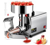 VEVOR Exprimidor ETC-1C Filtro Eléctrico para Tomates de Acero Inoxidable 370W Exprimidor Eléctricode para Salsa de Acero Inoxidable 90-160kg/h para Hacer Ketchup Salsa de Fresa Salsa de Arándano