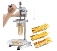 VEVOR Exprimidor Manual de Papas Fritas Largas, Extrusor de Puré de Papa de Acero Inoxidable, Mango Ergonómico, Estable, Exprimidor de Tiras de Patatas Fritas para Restaurantes, Cocinas Domésticas