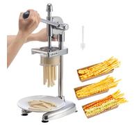 VEVOR Exprimidor Manual de Papas Fritas Largas, Extrusor de Puré de Papa de Acero Inoxidable, Mango Ergonómico, Estable, Exprimidor de Tiras de Patatas Fritas para Restaurantes, Cocinas Domésticas