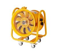 VEVOR Extractor de Aire Industrial 1100 W Ventilador Extractor Portátil Volumen de Aire de 406,4 mm 7204m3/h Cable de Alimentación de 5 m Sin Toma de Carga Ventilador Portátil para Aspirar Polvo, Humo