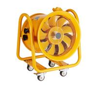 VEVOR Extractor de Aire Industrial 1100 W Ventilador Extractor Portátil Volumen de Aire de 406,4 mm 7204m3/h Cable de Alimentación de 5 m Sin Toma de Carga Ventilador Portátil para Aspirar Polvo, Humo