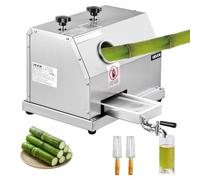 VEVOR Extractor de Caña de Azúcar Manual Exprimidor de Caña de Azúcar 50 kg/h Acero Inoxidable con 3 Rodillos Exprimidor de Cítricos de Entrada Grande para Extracción de Zumo Domésticas y Comerciales