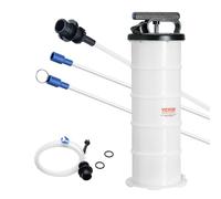 VEVOR Extractor de Fluido Bomba de Vacío de Succión 6,5 L Cambio Manual de Aceite del Motor con Manómetro y Manguera de Succión para Cambio de Aceite Aspiradora de Evacuación de Fluidos Automotrices