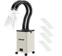 VEVOR Extractor de Humos de Soldadura 150W Absorbedor Humo Soldadura 3 Etapas 4500 RPM Filtro de Humos para Estación de Soldadura 11 x 11 x 16,9 Pulgadas Ventilador de Extracción de Soldadura