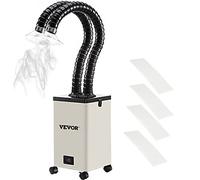 VEVOR Extractor de Humos de Soldadura 150W Absorbedor Humo Soldadura 3 Etapas 4500 RPM Filtro de Humos para Estación de Soldadura 11 x 11 x 16,9 Pulgadas Ventilador de Extracción de Soldadura