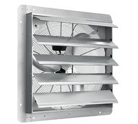 VEVOR Extractor de Persiana de 61,5 x 61,5 cm, Alta Velocidad 3320 CFM, Ventilador de Aluminio para Montaje en Pared con Motor de CA, Ventilación y Refrigeración para Invernaderos, Garajes, Tiendas