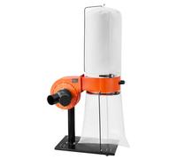 VEVOR Extractor de Polvo, 1359,21 m³/h, Extractor de Virutas 2,5 Micras, Sistema de Recolección de Serrín de 1 HP con Bolsa de 60 L, Bolsa de Filtro y Rodillos, para Carpintería, Taller y Garaje