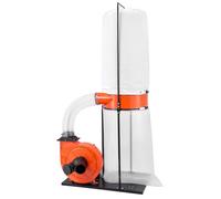 VEVOR Extractor de Polvo, 2038,8 m³/h, Extractor de Virutas de 2,5 Micras, Sistema de Recolección de Serrín de 2,0 HP con Bolsa de Polvo de 132,5 L y Bolsa de Filtro de 159 L, para Carpintería