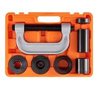 VEVOR Extractor de Rótulas 10 Piezas Extractor de Rótulas de Acero con Adaptadores de Varios Tamaños Kit de Extracción e Instalación de Rótulas U-Joint Pasador de Anclaje de Freno Vehículos 2WD 4WD