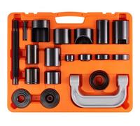 VEVOR Extractor de Rótulas 21 Piezas Extractor de Rótulas de Acero con Adaptadores de Varios Tamaños Kit de Extracción e Instalación de Rótulas U-Joint Pasador de Anclaje de Freno Vehículos 2WD 4WD