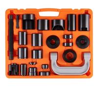 VEVOR Extractor de Rótulas 25 Piezas Extractor de Rótulas de Acero con Adaptadores de Varios Tamaños Kit de Extracción e Instalación de Rótulas U-Joint Pasador de Anclaje de Freno Vehículos 2WD 4WD