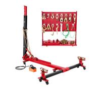 VEVOR Extractor y Enderezador de Carrocería 6 T con Bomba de Pie Hidráulica 41,37 Mpa y Poste Giratorio, con 16 Herramientas de Enderezamiento, a Talleres de Reparación de Sedán, SUV, Camionetas